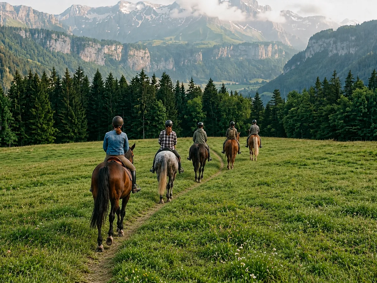 Balade à cheval en Haute-Savoie, autour de Thônes