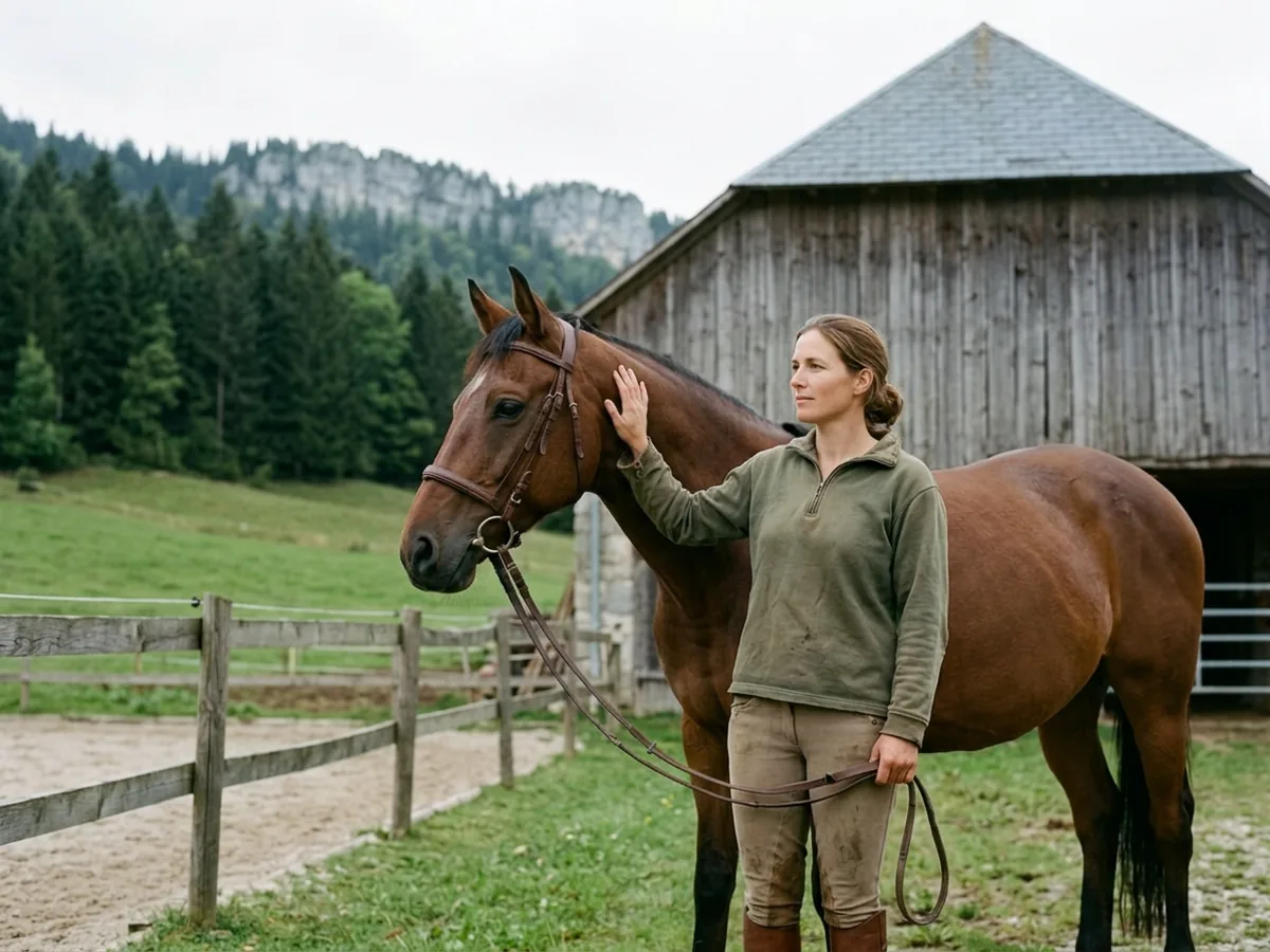 Cours d'équitation à Thônes, Haute-Savoie