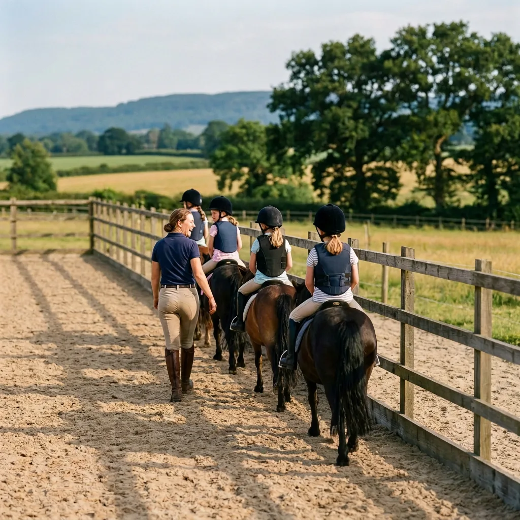 Cours de poney à Thônes, Haute-Savoie